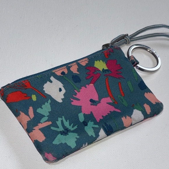 Vera Bradley Lighten Up Zip ID Case Wallet (Superbloom Sketch) Floral Print - Picture 1 of 16